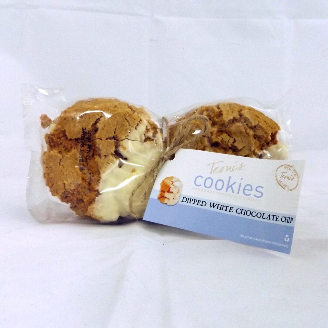 Teoni's Dipped White Chocolate Cookies