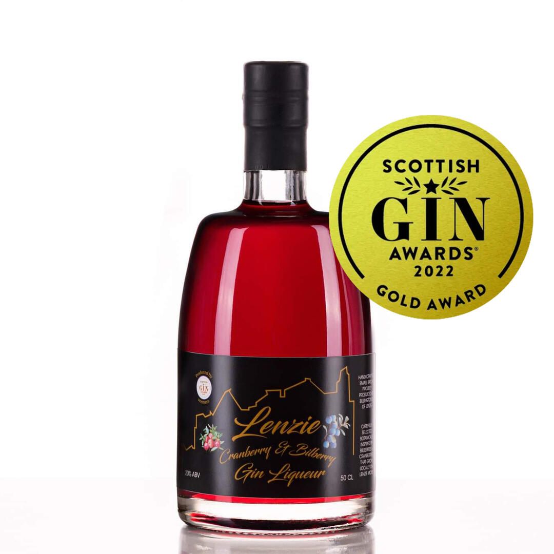 Lenzie Gin Liqueur Scottish Gin Liqueur of the Year 2022 Billington's of Lenzie