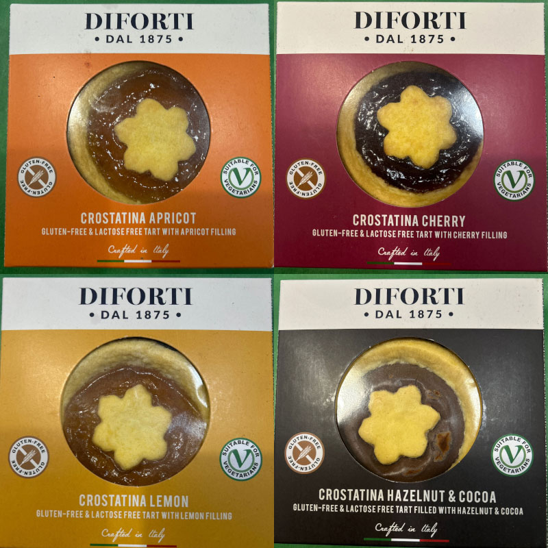 Diforti Gluten Free & Vegetarian Crostatina Tarts 55g