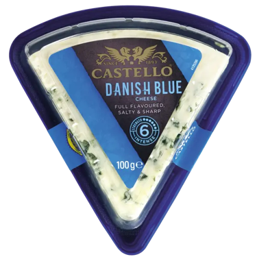 Danish Blue Cheese Wedge 100g